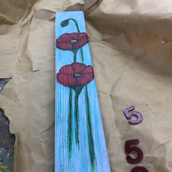 Hand Painted Decorative Address Post - Picture 4 of 4